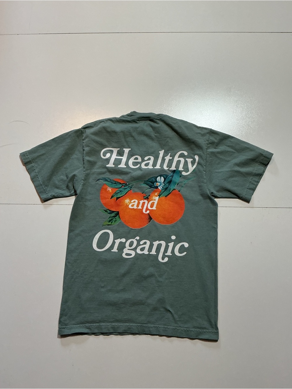 Midnight Organic 1991 Larry June Healthy And Organic Graphic Crewneck T-Shirt